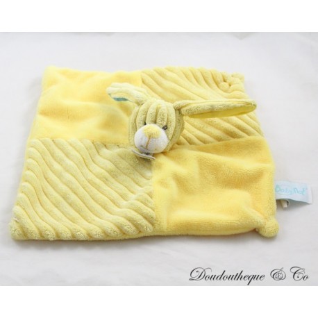 Hase flaches Kuscheltier BABY NAT' gelb gerippt 24 cm Hase flaches Kuscheltier BABY NAT' gelb gerippt 24 cm