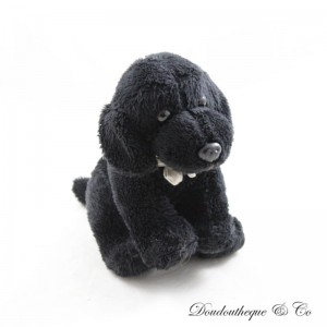Cane di peluche labrador nero LASCAR bandana cani guida per non vedenti 16 cm