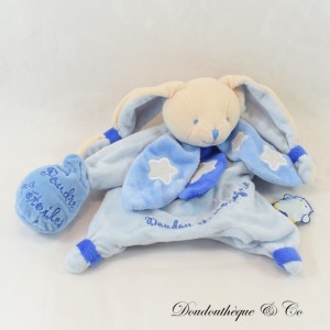 Hasenpuppe Kuscheltier DOUDOU ET COMPAGNIE Chouette ça Brille Leuchtblau DC2159 25 cm