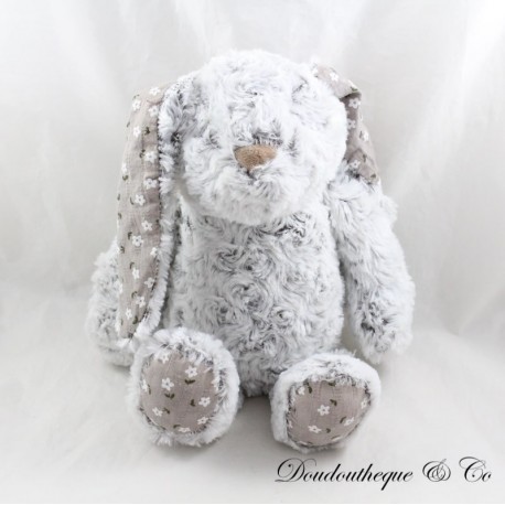 copy of Plüschpuppe Kaninchen RODADOU RODA grau weiß lange Beine 39 cm