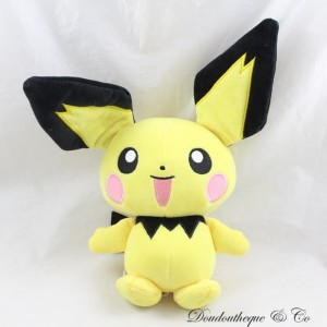 Pichu Plüsch-Pokémon Nintendo gelb schwarz Evolution von Pikachu 24 cm
