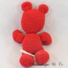 DPAM Bär Plüsch Gleich Rot Strickeffekt 30 cm