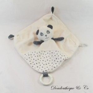 Panda Kuscheltier Chao Chao SAUTHON weiß-schwarzer Beißring 30 cm