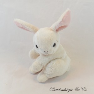 CREATIONS DANI white beige rabbit plush sitting position 20 cm