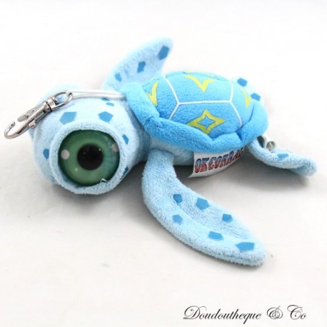 Schildkröte Plüsch Schlüsselanhänger OK CORRAL blau große Augen Freizeitpark 13 cm Schildkröte Plüsch Schlüsselanhänger OK CORRAL blau große Augen Freizeitpark 13 cm