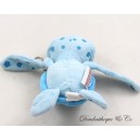 Portachiavi tartaruga peluche OK CORRAL occhi grandi blu Parco divertimenti 13 cm