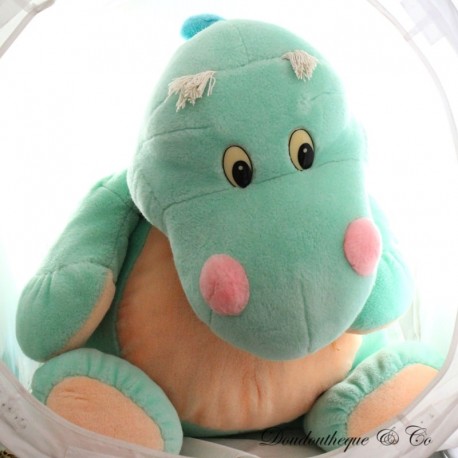 Osito de peluche dragón XXL grande peluche de dinosaurio verde vintage 60 cm