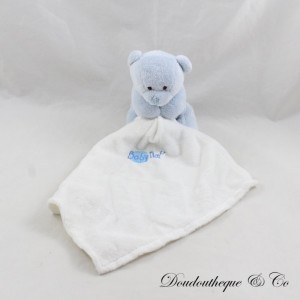 BABY NAT' bear handkerchief cuddly toy blue