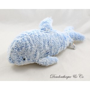Dolphin plush CREATIONS DANI mottled blue white 33 cm