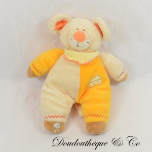 LASCAR peluche topo formaggio beige arancione 19 cm