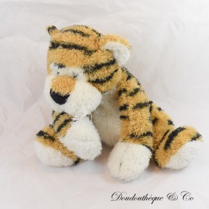 GIPSY brown tiger plush with black stripes sitting 27 cm