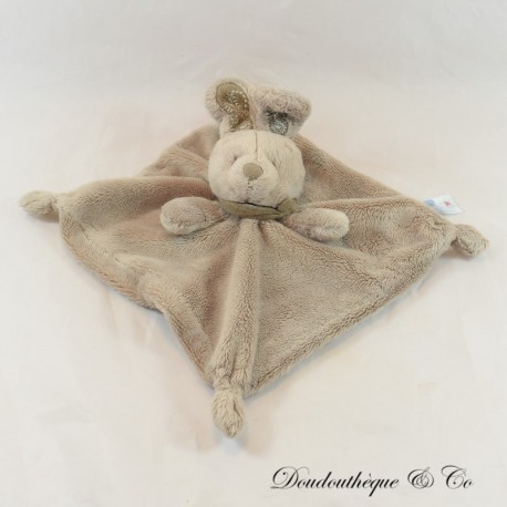 Flaches Hasen-Kuscheltier NICOTOY Schal Bandana taupe 25 cm Flaches Hasen-Kuscheltier NICOTOY Schal Bandana taupe 25 cm