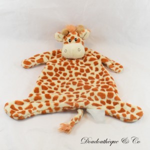 KIMBALOO giraffe flat cuddly toy spots beige brown 34 cm