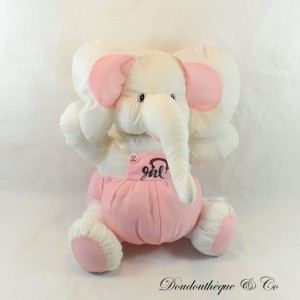 Stuffed Elephant TOMAS style Puffalump Parachute Canvas Overalls Pink Girl 35 cm