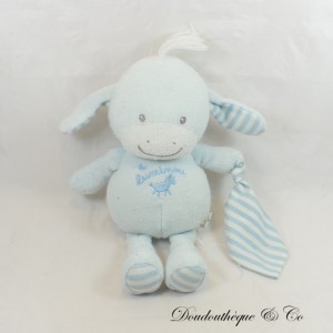 Esel oder Pferd Plüsch LUMINOU JEMINI weiß und blau glänzendes Schaf 27 cm