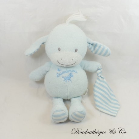 Esel oder Pferd Plüsch LUMINOU JEMINI weiß und blau glänzendes Schaf 27 cm Esel oder Pferd Plüsch LUMINOU JEMINI weiß und blau glänzendes Schaf 27 cm