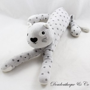 Peluche gatto CADET ROUSSELLE grigio pois