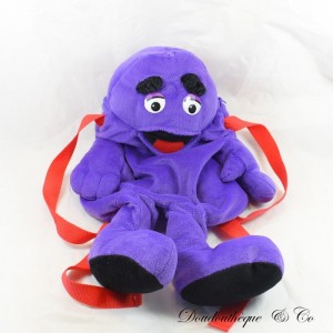 McDONALD'S Purple Monster Mcdo Vintage 2001 Plüsch Rucksack 45 cm