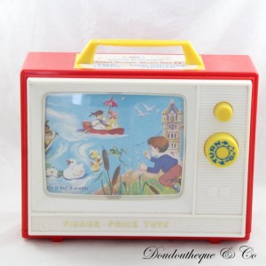 Retro Spielzeug Musik Fernseher FISHER PRICE Spieluhr Fernseher