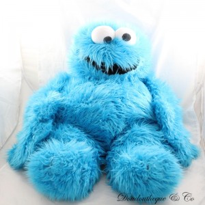 Große Plüsch XXL Macaron SESAMSTRASSE Living Puppe 1 Street Sesam Blau Bauchredner Handpuppe 65 cm