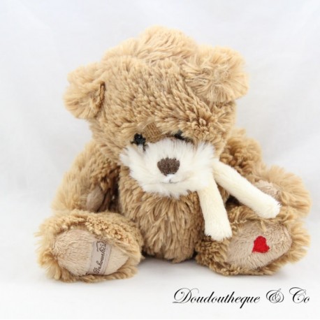 Plüschbär BUKOWSKI brauner Schal beige Plüschbär BUKOWSKI brauner Schal beige