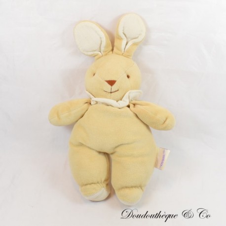 NOUKIE S Rabbit Plush beige ecru collar Vintage 32 cm