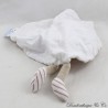 Flaches Nilpferd Kuscheltier Elyséa's Babys rund beige gestreift 28 cm