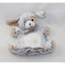 Hundepuppe Kuscheltier BABY NAT' Les flocons braun weiß meliert BN054