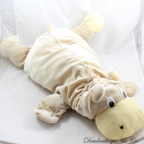 Vintage Nilpferd Plüsch SUPERTOYS Super Toys beige Stil Rumple Kunststoffaugen 65 cm Vintage Nilpferd Plüsch SUPERTOYS Super Toys beige Stil Rumple Kunststoffaugen 65 cm