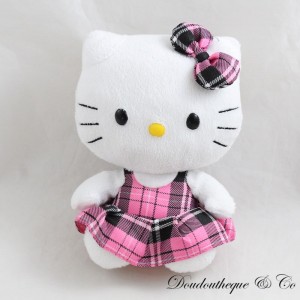 Plüsch Hello Kitty TY Sanrio Kariertes Kleid