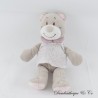 NOUKIE'S Lila Bär Plüsch Weiß Kleid 25 cm
