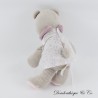 NOUKIE'S Lila Bär Plüsch Weiß Kleid 25 cm