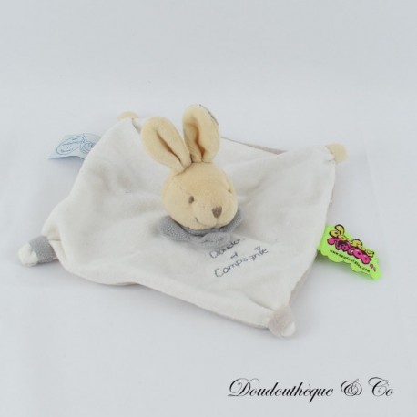 Doudou Kaninchen Tattoo BLANKIE und Unternehmen weiß Beige 15 cm Schüssel