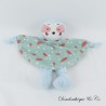 Flaches Kuscheltier Faultier TOM & KIDDY grün rote Blätter Halbmond 26 cm