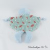 Flaches Kuscheltier Faultier TOM & KIDDY grün rote Blätter Halbmond 26 cm