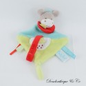 Bettdecke Schnuller Clip Esel oder Pferd BABY NAT' Super Schnuller grün und gelb 25 cm