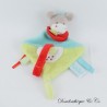 Bettdecke Schnuller Clip Esel oder Pferd BABY NAT' Super Schnuller grün und gelb 25 cm
