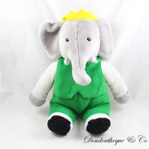 GUND Babar Elefant Plüsch Grün Grau