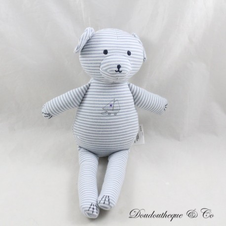 Bär Kuscheltier PETIT BATEAU gestreift himmelblau und weiß gestreift 25 cm Bär Kuscheltier PETIT BATEAU gestreift himmelblau und weiß gestreift 25 cm