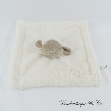 Schaf flaches Kuscheltier LA MAISON DE LILO SENAS quadratisches weißes Lamm Langhaar 28 cm Schaf flaches Kuscheltier LA MAISON DE LILO SENAS quadratisches weißes Lamm Langhaar 28 cm