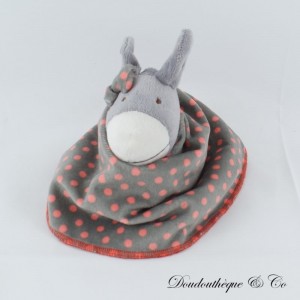 Wende-Esel Kuscheltier VERTBAUDET Esel Mädchen Junge Tupfen Streifen 24 cm