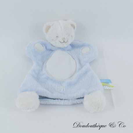 Flaches Kuscheltier Puppenbär SERGENT MAJOR weiß blau 25 cm Flaches Kuscheltier Puppenbär SERGENT MAJOR weiß blau 25 cm