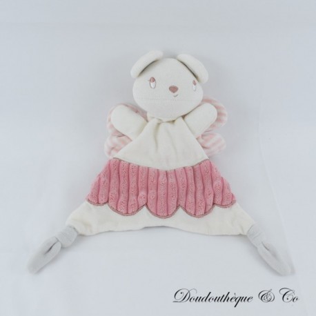CADES weiß-rosa Schmetterlings-Kuscheltier mit gestreiften Flügeln 32 cm CADES weiß-rosa Schmetterlings-Kuscheltier mit gestreiften Flügeln 32 cm