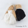 Bärenpaar Plüsch LOUISE MANSEN weißes Brautkleid 40 cm