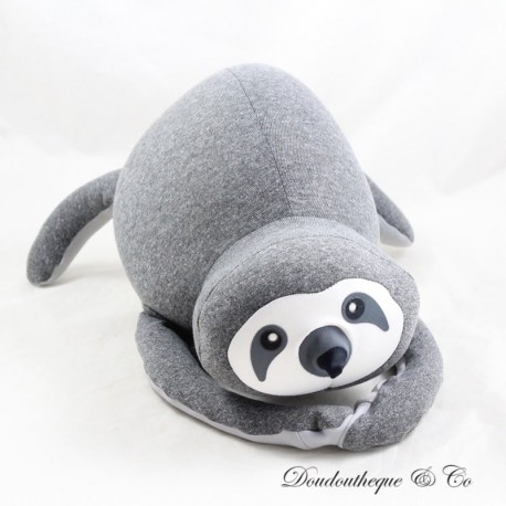 Plüsch Lazy das Faultier FOM Anti-Stress-Kissen aus grauem Stoff 34 cm Plüsch Lazy das Faultier FOM Anti-Stress-Kissen aus grauem Stoff 34 cm
