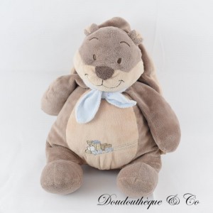 NOUKIE'S Oscar und Leon brauner Eichhörnchenplüsch mit blauer Schleppe 38 cm