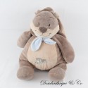 NOUKIE'S Oscar und Leon brauner Eichhörnchenplüsch mit blauer Schleppe 38 cm
