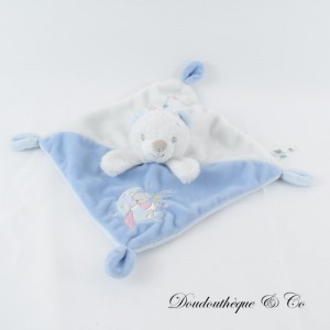 Flaches Bär Kuscheltier SIMBA TOYS BENELUX Sterne Mond und Schläfer Bär blau weiß 22 cm