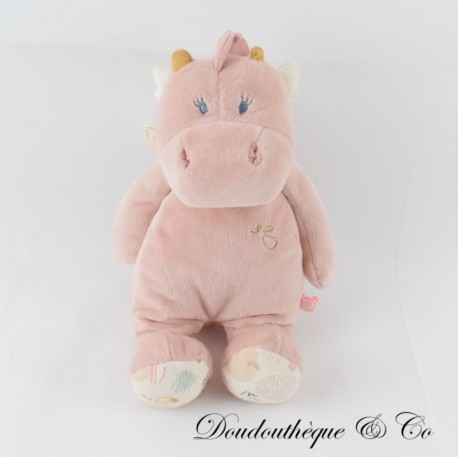 Peluche licorne NOUKIE S Veloudoux Lina et Joy blanc rose 25 cm S