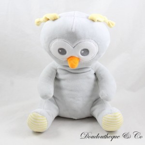 Peluche chouette TOM & KIDDY Hibou gris